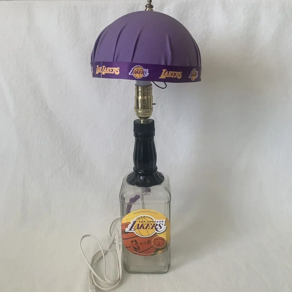 Vintage 2010 Custom Made NBA Los Angeles Lakers Jack‎ Daniel Lamp
